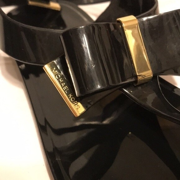 Michael kors MK Jelly aliza sandal with bow front and buckle size 5 - Picture 11 of 11